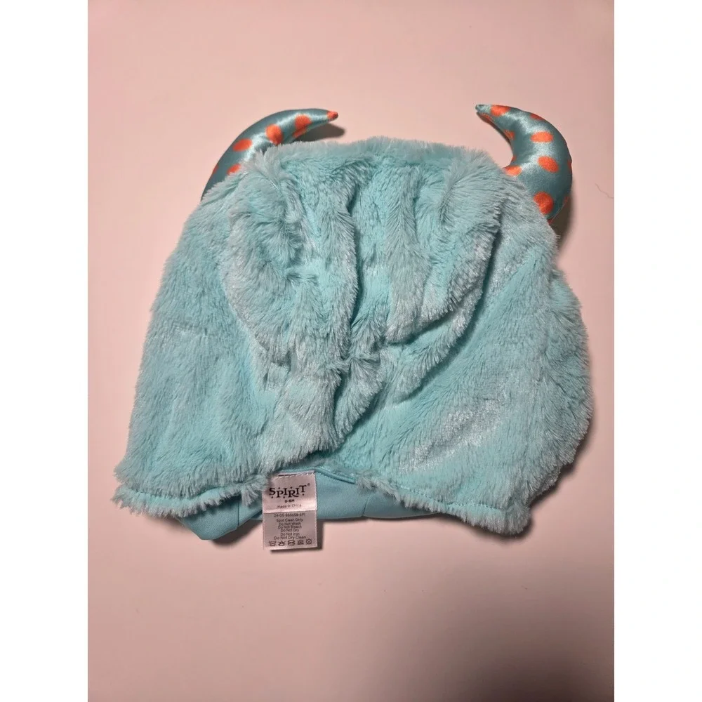 Spirit Halloween Lil Monster Infant Jumpsuit Costume Boys 0-6 Month Blue Hooded - Picture 7 of 9
